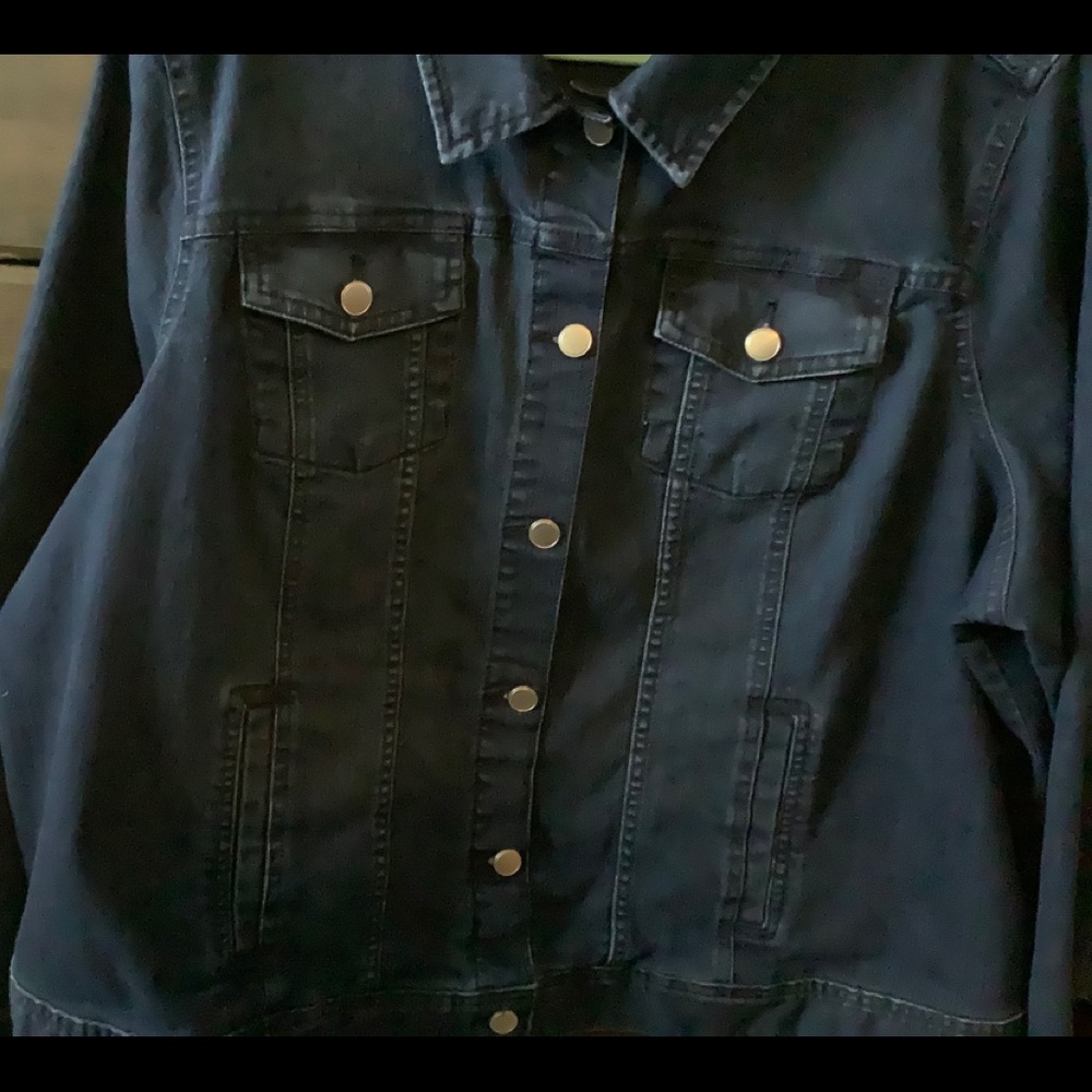 Croft & Barrow Denim Jacket  2X Stretch - Picture 2 of 4